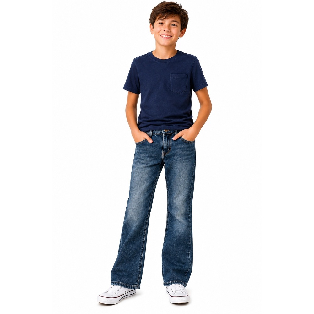 The Children's Place Boys Bootcut Jeans Size 10 Classic Blue Denim